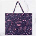 Various Cute Girly Stuff Seamless Pattern Zipper Large Tote Bag View1