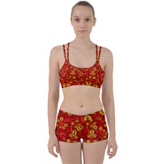 Seamless Pattern Slavic Folk Style Perfect Fit Gym Set by Simbadda