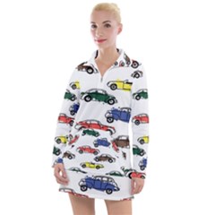 Cars Pattern Women s Long Sleeve Casual Dress by Simbadda