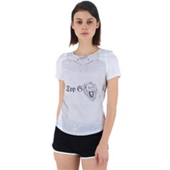(2)dx Hoodie  Back Cut Out Sport Tee by Alldesigners