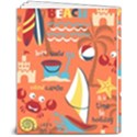 Seamless Pattern Vector Beach Holiday Theme Set 8  x 10  Softcover Notebook View2