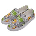 Seamless Pattern With Wildlife Cartoon Men s Canvas Slip Ons View2