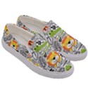 Seamless Pattern With Wildlife Cartoon Men s Canvas Slip Ons View3