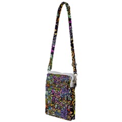 Graffiti Word Seamless Pattern Multi Function Travel Bag by Simbadda