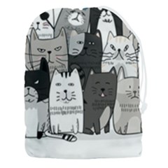 Cute Cat Hand Drawn Cartoon Style Drawstring Pouch (3xl) by Simbadda