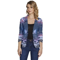 We Are The Future Women s One-button 3/4 Sleeve Short Jacket by dflcprintsclothing