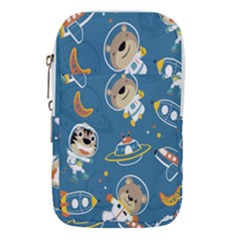 Seamless-pattern-funny-astronaut-outer-space-transportation Waist Pouch (small) by Simbadda