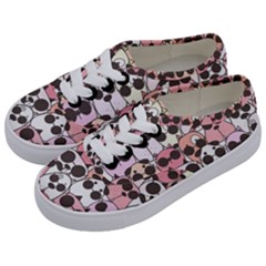 Cute-dog-seamless-pattern-background Kids  Classic Low Top Sneakers by Simbadda