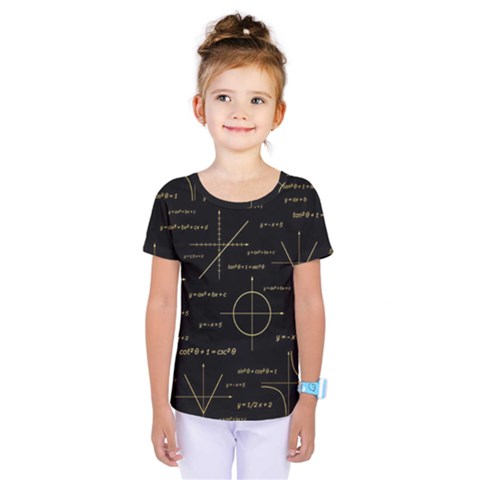 Abstract-math Pattern Kids  One Piece Tee by Simbadda
