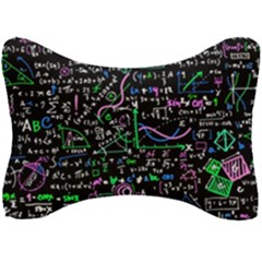 Math-linear-mathematics-education-circle-background Seat Head Rest Cushion by Simbadda