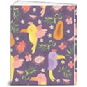 Exotic-seamless-pattern-with-parrots-fruits 8  x 10  Softcover Notebook View2