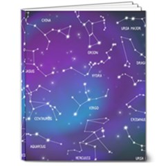 Realistic-night-sky-poster-with-constellations 8  X 10  Softcover Notebook by Simbadda