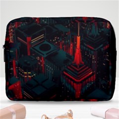A Dark City Vector Make Up Pouch (large) by Proyonanggan