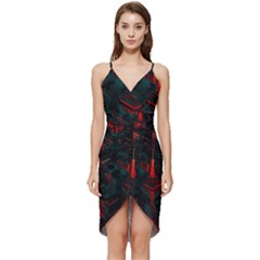 A Dark City Vector Wrap Frill Dress by Proyonanggan