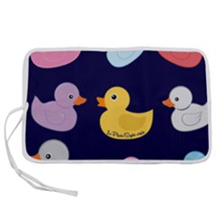 Duck Pattern Pen Storage Case (l) by NerdySparkleGoth