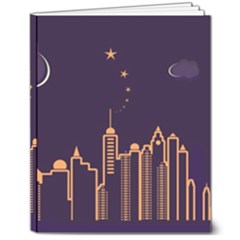 Skyscraper Town Urban Towers 8  X 10  Hardcover Notebook by Bangk1t