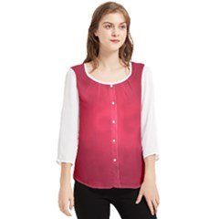 Amaranth Turbulance Cameurut Chiffon Quarter Sleeve Blouse by imanmulyana