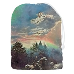 Abstract Art Psychedelic Arts Experimental Drawstring Pouch (3xl) by Bangk1t