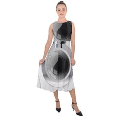 Washing Machines Home Electronic Midi Tie-back Chiffon Dress by pakminggu