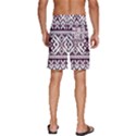Illustration Ukrainian Folk Seamless Pattern Ornament Men s Beach Shorts View4