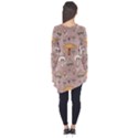 Mushrooms Autumn Fall Pattern Seamless Decorative Long Sleeve Tunic  View2