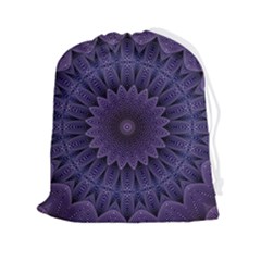 Shape Geometric Symmetrical Symmetry Wallpaper Drawstring Pouch (2xl) by Bangk1t
