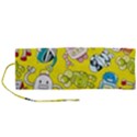Robot Pattern Roll Up Canvas Pencil Holder (M) View1