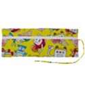 Robot Pattern Roll Up Canvas Pencil Holder (M) View2