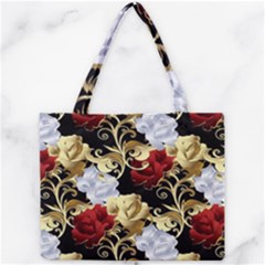 Roses Seamless Pattern Mini Tote Bag by Grandong
