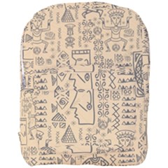 Aztec Tribal African Egyptian Style Seamless Pattern Vector Antique Ethnic Full Print Backpack by Grandong