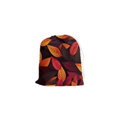Leaves Autumn Drawstring Pouch (xs) by Grandong