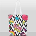 Vector-romantic-love-seamless-pattern Full Print Rope Handle Tote (Small) View2