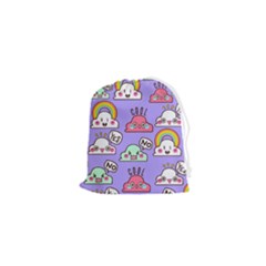 Cloud-seamless-pattern -- Drawstring Pouch (xs) by pakminggu