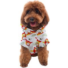 Seamless-pattern-vector-owl-cartoon-with-bugs Dog Coat by pakminggu