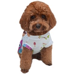 Forest-seamless-pattern-with-cute-owls Dog T-shirt by pakminggu