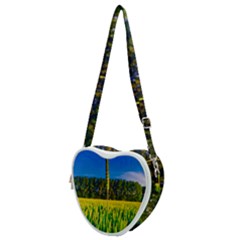 Different Grain Growth Field Heart Shoulder Bag by Ravend