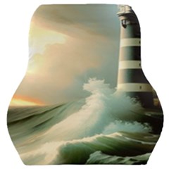 Sea Ocean Waves Lighthouse Nature Car Seat Back Cushion  by uniart180623