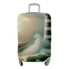 Sea Ocean Waves Lighthouse Nature Luggage Cover (small) by uniart180623