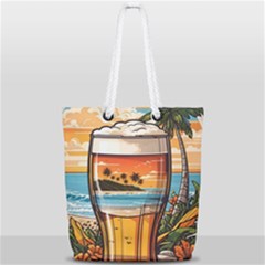 Beach Summer Drink Full Print Rope Handle Tote (small) by uniart180623