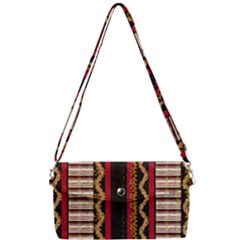 Textile Pattern Abstract Fabric Removable Strap Clutch Bag by pakminggu