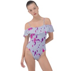 Blot-02 Frill Detail One Piece Swimsuit by nateshop