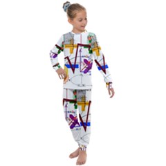 Mathematics Formula Physics School Kids  Long Sleeve Set  by Bedest