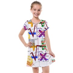Mathematics Formula Physics School Kids  Cross Web Dress by Bedest