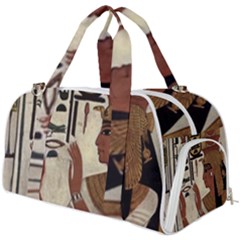 Hieroglyphics-goddess-queen Burner Gym Duffel Bag by Bedest