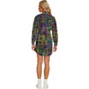 Wallpaper-background-colorful Womens Long Sleeve Shirt Dress View4