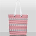 Christmas-pattern-background-green-decorative-star-snow Full Print Rope Handle Tote (Small) View2