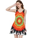 Abstract-kaleidoscope-colored Inside Out Racerback Dress View3