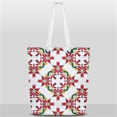 Christmas-wallpaper-background Full Print Rope Handle Tote (small) by Bedest