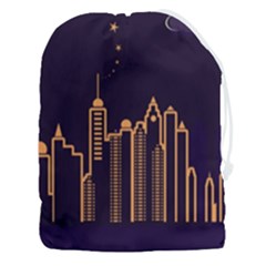 Skyscraper Town Urban Towers Drawstring Pouch (3xl) by pakminggu