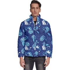 Cat Spacesuit Space Suit Astronauts Men s Puffer Bubble Jacket Coat by pakminggu